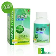 【Biorich】寶維康優質藍藻錠3盒組(600錠/盒)