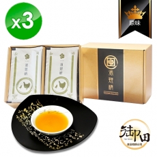 【御田】頂級黑羽土雞精品手作原味滴雞精(10入禮盒x3盒)