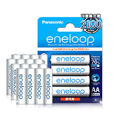 國際牌Panasonic eneloop 低自放鎳氫充電電池(4號16入) 贈電池盒