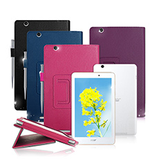 宏碁ACER Iconia One 8 / B1-810 經典商務書本式 磁扣支架保護套