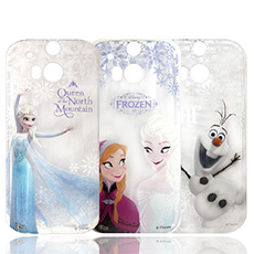 迪士尼授權正版 冰雪奇緣Frozen HTC One M8 透明彩繪軟式保護殼 手機殼