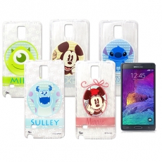 迪士尼授權正版 SAMSUNG Galaxy Note4 / N910 徽章系列透明彩繪軟式保護殼 手機殼徽章系列米奇