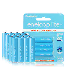 藍鑽輕量版 Panasonic eneloop lite 低自放4號充電電池BK-4LCCE(16顆入)