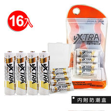 VXTRA飛創★3號AA高容量 2000mAh低自放充電電池(16顆量販包)