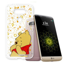 迪士尼授權正版 LG G5 / H860 大頭背景系列透明軟式手機殼(摀嘴維尼)