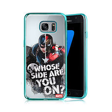 MARVEL漫威 Samsung Galaxy S7 美國隊長3 彩繪電鍍保護軟套 (英雄內戰)