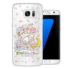 三麗鷗授權正版 雙子星仙子 KiKiLaLa Samsung Galaxy S7 水鑽系列軟式手機殼(飛馬樂園)