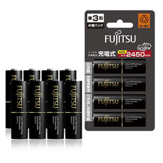 【日本製】Fujitsu富士通 低自放電3號 2450mAh鎳氫充電電池 HR-3UTHC (3號12入)