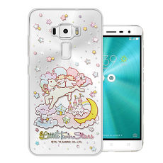 三麗鷗授權正版 雙子星仙子 KiKiLaLa 華碩 ZenFone 3 5.2吋 ZE520KL 水鑽系列軟式手機殼(飛馬樂園)