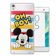 迪士尼授權正版 SONY Xperia XA / SM10 大頭招呼系列軟式手機殼(米奇)