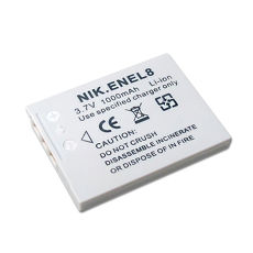Nikon EN-EL8 / ENEL8 高容量防爆相機電池 Coolpix P1 P2 S1 S2 S3 S5 S6 S7 S7c S8 S9 S50c S50 S51 S51c S52 S52c