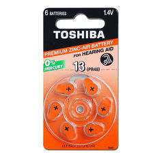 TOSHIBA 東芝 PR48/S13/A13/13 空氣助聽 器電池(1盒10卡入)一次性鈕扣電池