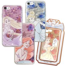 迪士尼授權正版 iPhone 6s/6 Plus 5.5吋 閃粉雙料保護手機殼 公主系列 (小美人魚 仙度瑞拉 樂佩 貝兒)