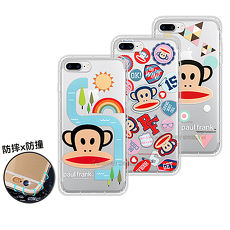 大嘴猴正版授權 iPhone 8 Plus/iPhone 7 Plus 原創風格 氣墊保護手機殼 (幾何 / 徽章 / 彩虹)彩虹