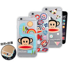 大嘴猴正版授權 iPhone 6s/6 Plus 5.5吋 原創風格 氣墊保護手機殼 (幾何 / 徽章 / 彩虹)彩虹