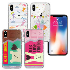 宇宙人正版授權 iPhone 8 / iPhone 7 4.7吋 彩繪空壓保護套 手機殼 (10周年/兔子巧克力/雨傘/熊巧克力) 有吊飾孔