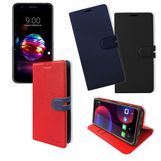 CITY都會風 LG K11+ / K11 Plus 插卡立架磁力手機皮套 有吊飾孔