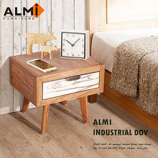 【ALMI】DOCKER VINTAGE-BEDSIDE 1 DRAWER 床頭櫃