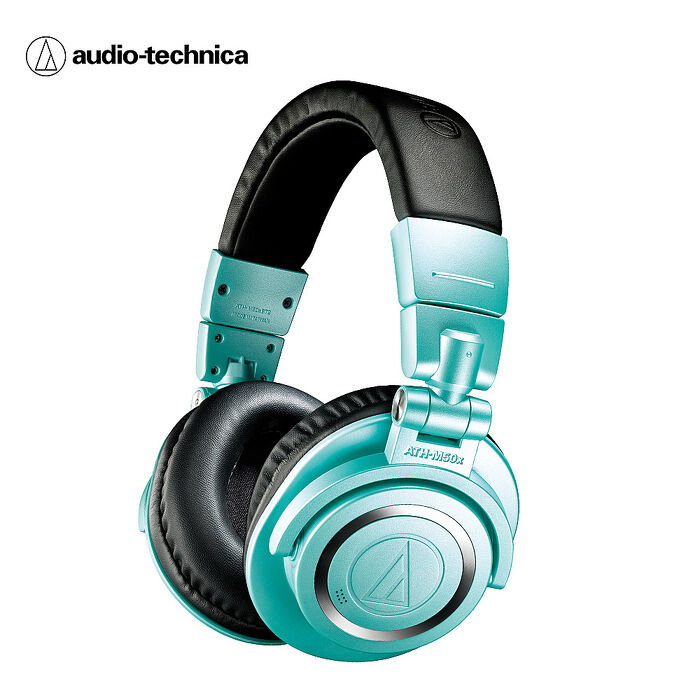 鐵三角 ATH-M50XBT2 IB 無線耳罩式耳機-Tiffany藍