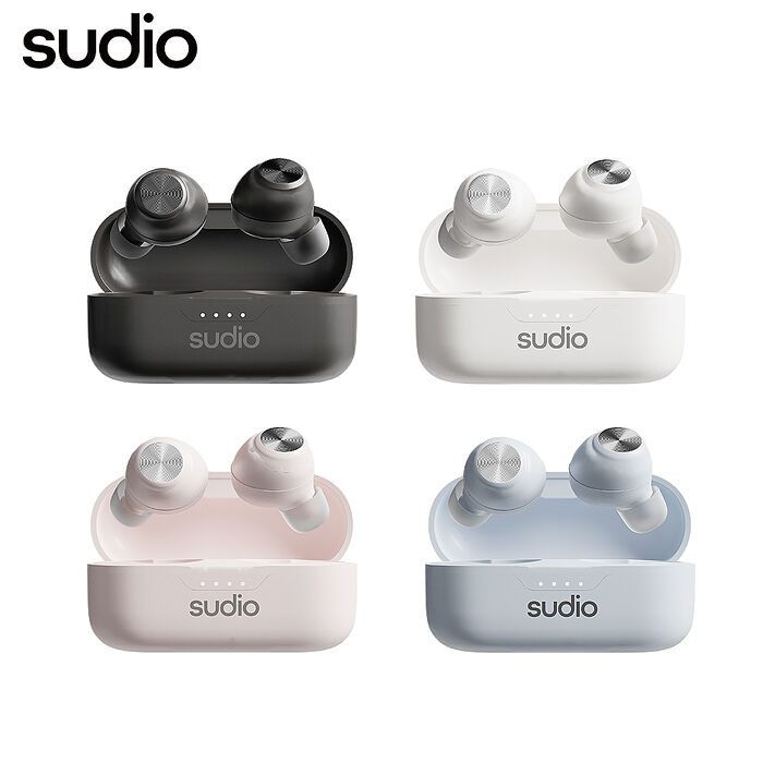 Sudio T3真無線藍牙耳機白色
