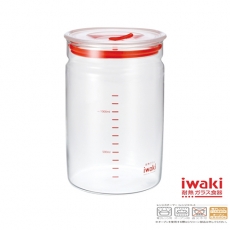 【iwaki】玻璃微波密封罐 1.45L(透明款)