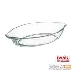 【iwaki】玻璃微波烤盤340ml