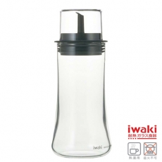 【iwaki】耐熱玻璃醬油瓶 160ml(附瓶蓋)