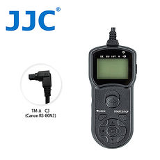 JJC TM-A 液晶定時快門線 C3(相容Canon RS-80N3)
