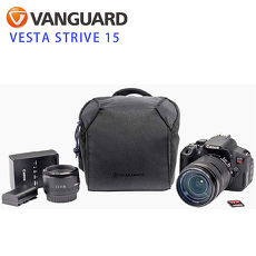 VANGUARD 精嘉 唯它星圖 15 攝影側背包 Vesta Strive 15-贈SWALLOW MINPOD桌上型腳架(不挑色)