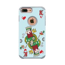 apbs x Mb 【 iPhone 6/7/8 】4.7吋 施華洛世奇 防摔 二合一 鑽殼-撲克老K