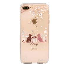 apbs x Mb 專屬款【 iPhone Xs Max 】6.5吋 施華洛世奇 清透 減震 雙料 鑽殼 午茶貓咪
