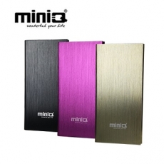 miniQ iBook8000mAh超薄金屬髮絲行動電源女爵桃