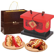 【瘋神邦】雙棗金璽禮盒組(春130g*1+福150g*1)