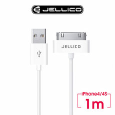 【JELLICO】 1M 耐用系列 Apple iPhone4/4S 30pin 充電傳輸線/JEC-NY10-WTA1