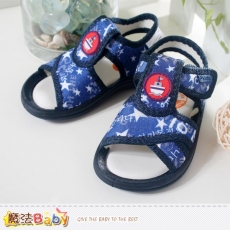 魔法Baby~男童鞋~星星印帆船男童涼鞋~sh3799