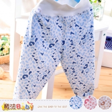 魔法Baby~兒童長褲 百貨專櫃正品純棉高腰護肚居家睡褲~K36619