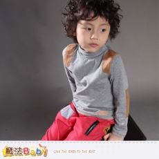 魔法Baby~童裝 專櫃品牌流行童裝高領長袖T恤~K37357