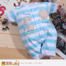 魔法Baby~包屁衣 法國設計純棉寶寶短袖連身衣~K41767