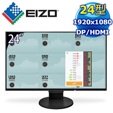 EIZO 藝卓 FlexScan EV2451 24型 IPS薄邊框寬螢幕《黑》