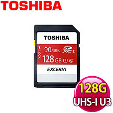 Toshiba 東芝 128GB UHS-I U3 SDXC 90MB高速傳輸記憶卡