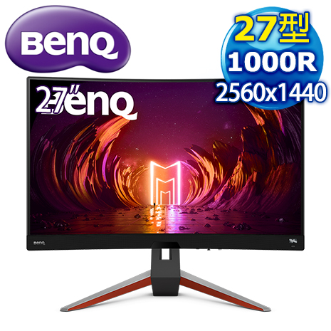 BenQ 明基 MOBIUZ EX2710R 27型 2K 1000R曲面電競螢幕