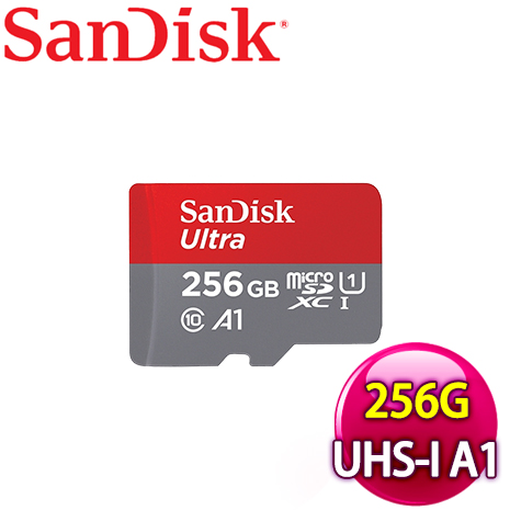 SanDisk 256GB Ultra Micro SDXC A1 UHS-I 記憶卡(150MB/s) 無轉卡