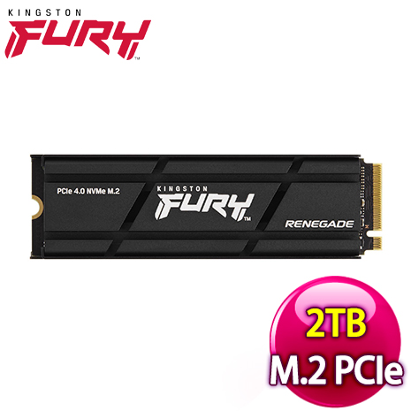 Kingston 金士頓 FURY Renegade 2TB PCIe 4.0 NVMe M.2 SSD(SFYRDK/2000G) 附散熱片