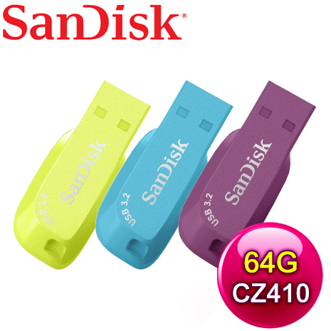SanDisk CZ410 Ultra Shift 64GB U3隨身碟《多色任選》(讀取100MB/s)薄暮紫