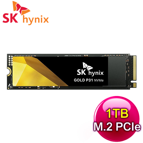 SK hynix 海力士 Gold P31 1TB M.2 PCIe 3.0 NVMe SSD【五年保】
