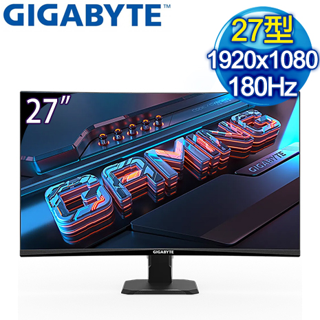 Gigabyte 技嘉 GS27FC 27型 180Hz 1ms 1500R曲面電競螢幕