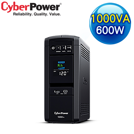 CyberPower CP1000PFCLCDA 1000VA 正弦波在線互動式不斷電系統