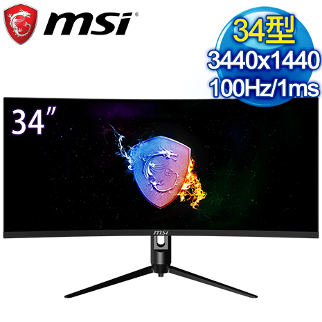 MSI 微星 MAG342CQPV 34型 4K曲面電競螢幕