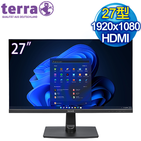 terra 德國沃特曼 2742W 27型 IPS 不閃屏低藍光螢幕