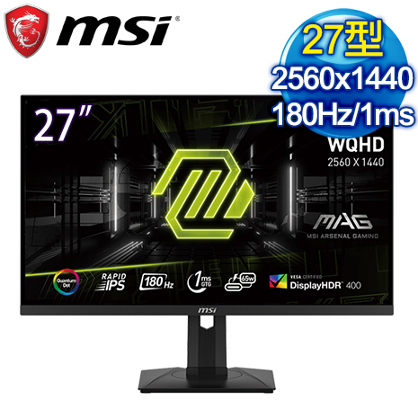 MSI 微星 MAG 274QRF QD E2 27型 2K 180Hz HDR電競螢幕